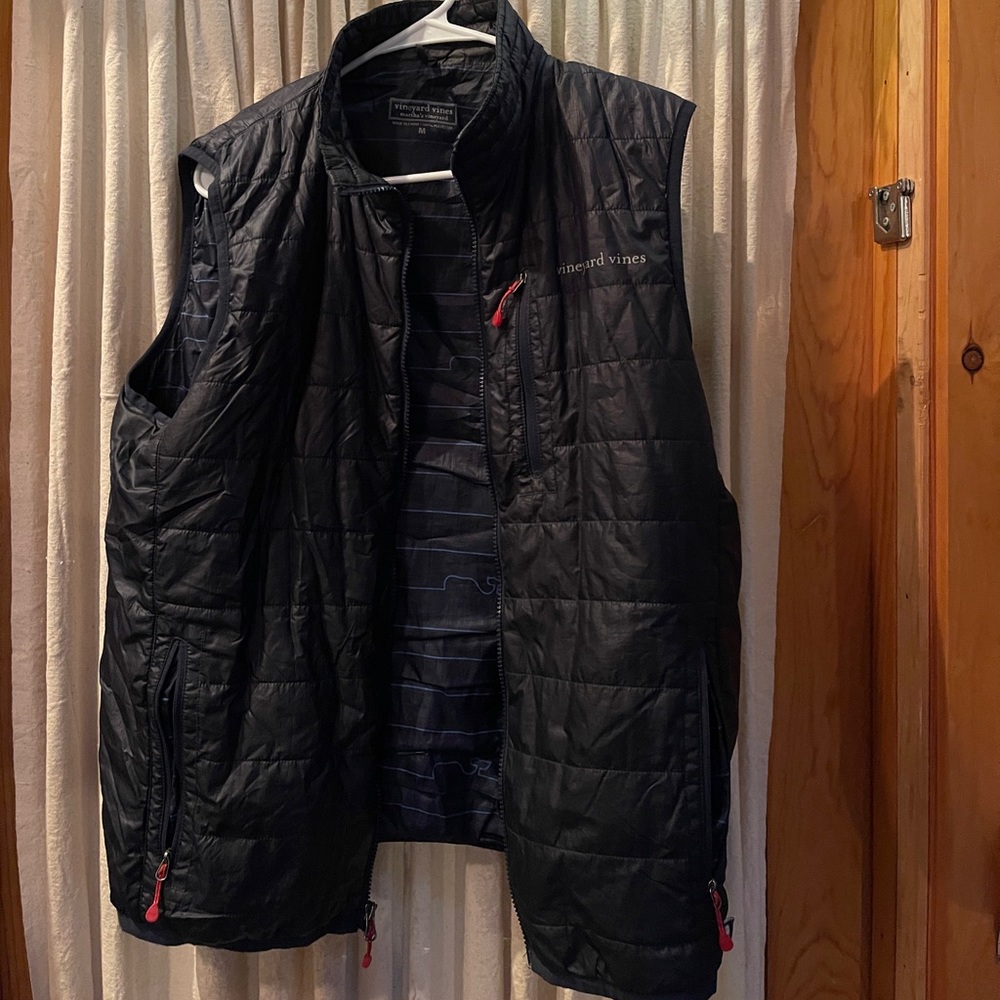 Vineyard Vines Vest Size Medium Navy Blue